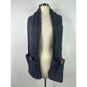 Aran woolen mills 100% merino wool Scarf with Pockets